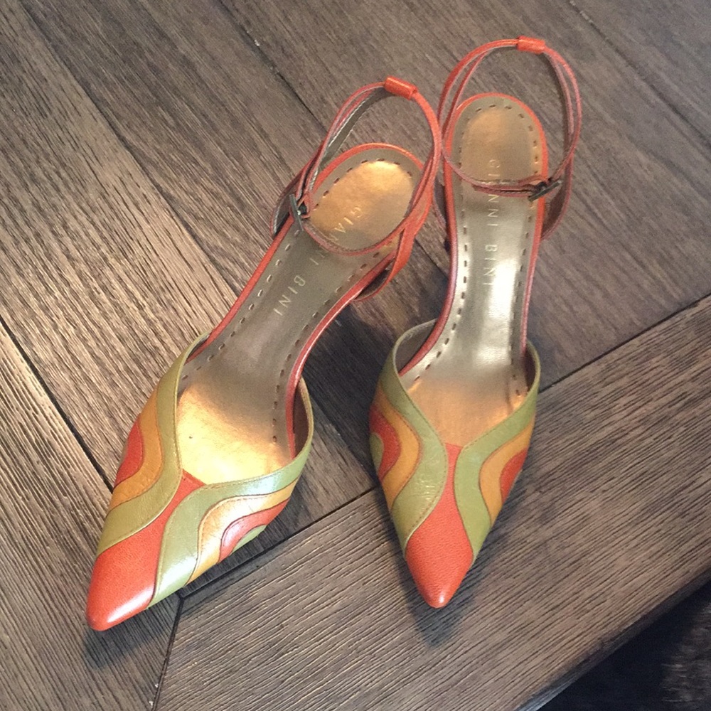 “Gianni Bini” Multicolored Sling-backs
